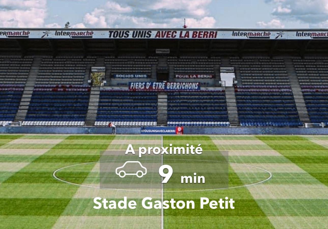 Apartament Le Haussmann ⸱ Stationnement Gratuit ⸱ Fibre Déols Zewnętrze zdjęcie